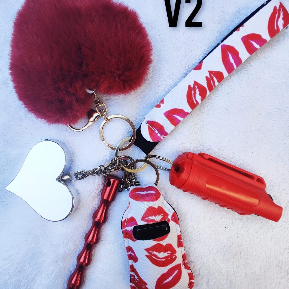 Valentines Day themed Safety Keychain